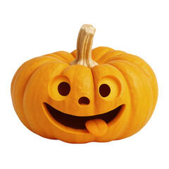 halloween pumpkin isolated on white