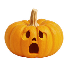 halloween pumpkin isolated on white