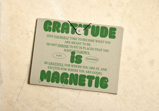 Eco-friendly folder mockup