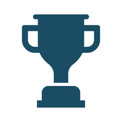 Fototapeta premium Trophy, award, prize icon svg cut file. Isolated vector illustration.