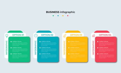 Steps Timeline Infographics Design Template