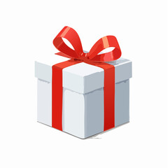 Obraz premium Geschenkbox mit roter Schleife