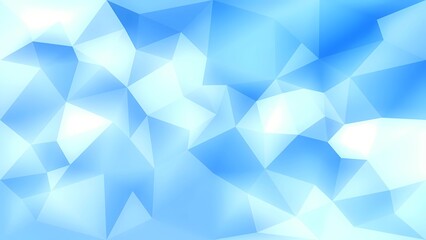 Obraz premium blue abstract background, wallpaper designs, wall painting illustration, fabric artificial art, triangular prism art, 3D background, banner background, glow triangle background