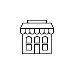 simple shop store icon sign vector