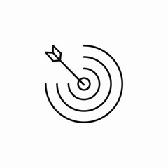 target arrow aim icon sign vector