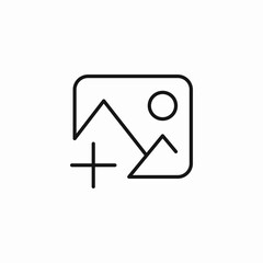 add new image icon sign vector