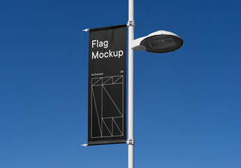 Single Flag Mockup