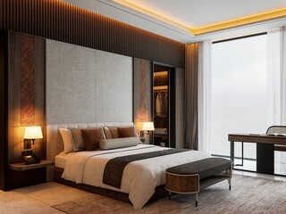 hotel room interior visualization