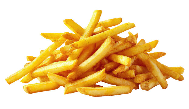 A generous pile of golden-brown French fries