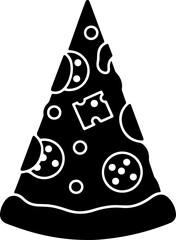 Abstract colorful geometric shapes silhouette