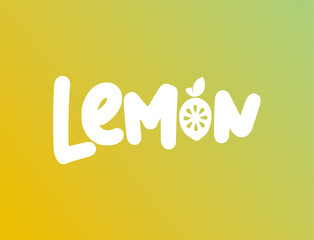 Lemon Wordmark Logo Design Colorful and Stylish  A Fresh and Zesty Graphic for Various Applications