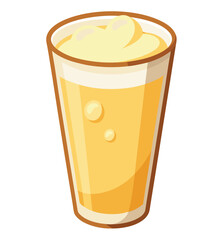 Cold cola beverage in a glass with ice, isolated on a white background