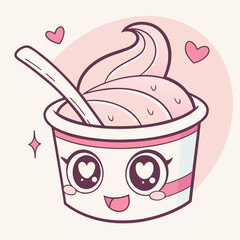ice cream in a cup