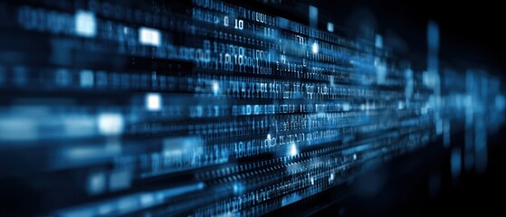 Obraz premium Abstract digital data stream