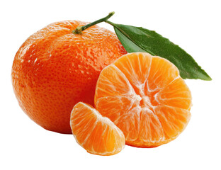 Juicy mandarin orange segments