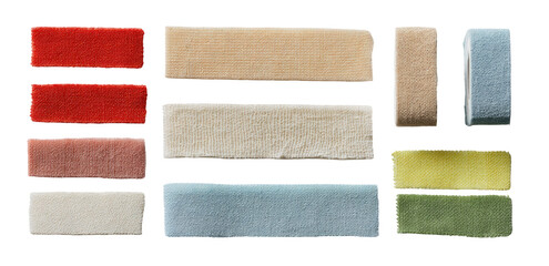 Fototapeta premium Rectangular swatches of various muted colors