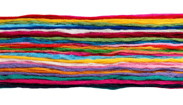 Colorful threads in horizontal layers