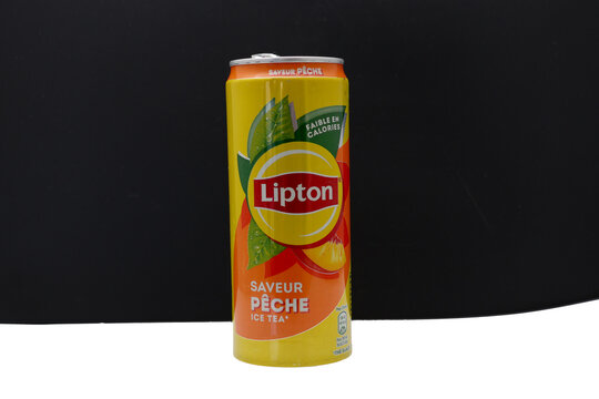 canette de ice tea faibles calories de Lipton
