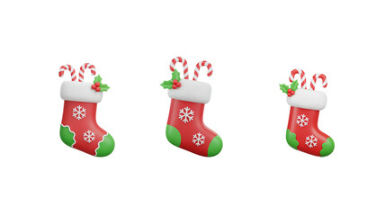 Christmas Stocking 3d png