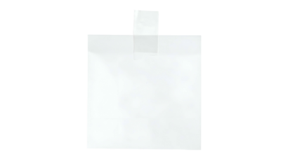 White shape on black background, geometric with central square top section