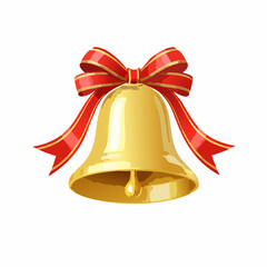 Glocke mit roter Schleife