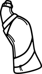 vector illustration of a spray plastic ion