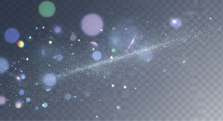 A mesmerizing interstellar scene, a symphony of sparkling stardust and luminous orbs scattered across the universe's canvas, evoking a sense of wonder and cosmic beauty. vector illustration