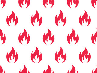 Seamless Fire Pattern in Red A Bold and Energetic Graphic Design Element