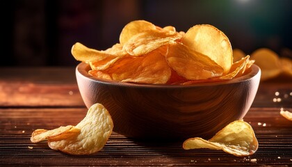 savor the crunch enjoying deliciously crispy potato chips