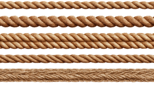 Beige rope texture, multiple rows