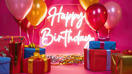 Happy Birthday Hand drawn text phrase. Calligraphy lettering word graphic, vintage art for posters and greeting cards design. Calligraphic quote in green ink isolated on white. Vector illustration 