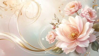 grunge floral background