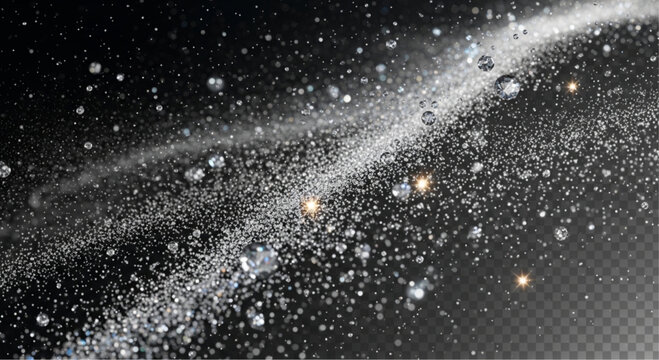 A cosmic display of stars and galaxies dances across the vast expanse of the cosmos, with each sparkling celestial body offering an enigmatic invitation to ponder the mysteries of the universe.