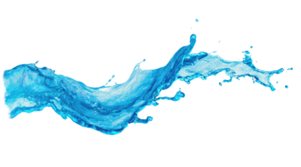 Abstract, dynamic water splash