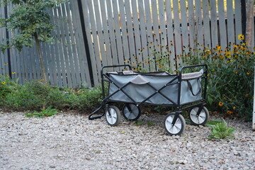 cart in the garden