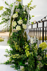 Wedding Decor With Fresh Anthurium