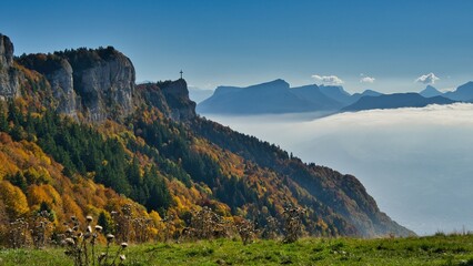 Alpenlandschaft am Croix de Nivolet in den franz&ouml;sischen Alpen