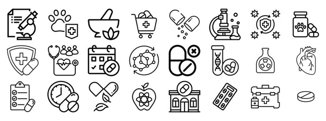 Medical and Pharmaceutical Icons A Comprehensive Collection