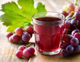 natural grape juice in a glass