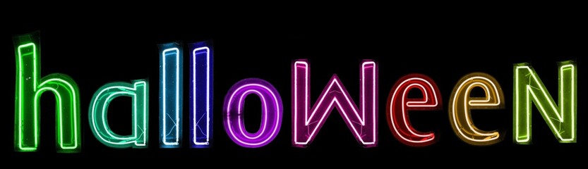 halloween lumières arc-en-ciel