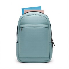Fototapeta premium Buy stylish light blue backpack for school college travel and everyday use