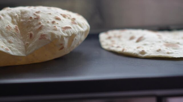 Swollen Parathas Closup