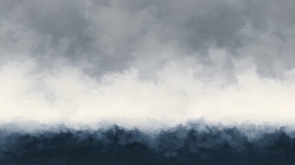 Abstract background with dark, moody storm clouds or fog, atmospheric watercolor or ink wash texture
