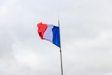 The waving flag of France