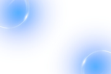 Abstract light blue circles isolated on transparent background for presentation