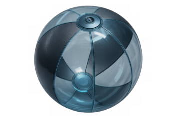 Futuristic tech sphere showing connected global data network, 3d rendering on transparent background