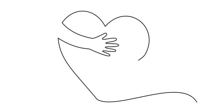 Black color black glowing Two love hearts. Valentine's Day indicate. Love One line drawing concept. love card black glowing icon. glowing black valentines love heart symbol