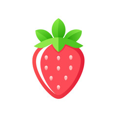 Minimal Strawberry Logo
