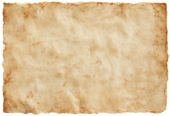 Aged, textured parchment paper.  Faded, uneven tones.  Creased,  wrinkled surface.  Distressed edges