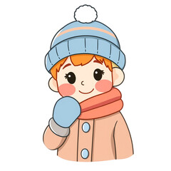 baby boy in winter clothes